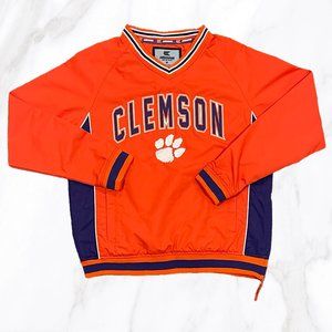 Vintage Colosseum Kid's Clemson Tigers Embroidered Pullover Jacket, Size‎ M